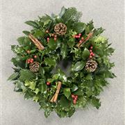 Holly Wreath - Natural 