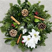 Holly Wreath - White 