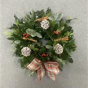 Holly Wreath - Christmas Tartan