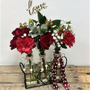A Valentines Trio of Vases