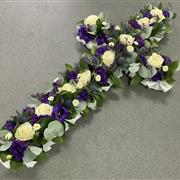 Cream and Purple Cross