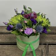 Purples and Lime Hat Box 