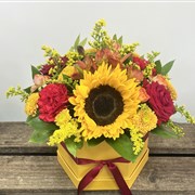 Autumn Harvest Hues Hat Box